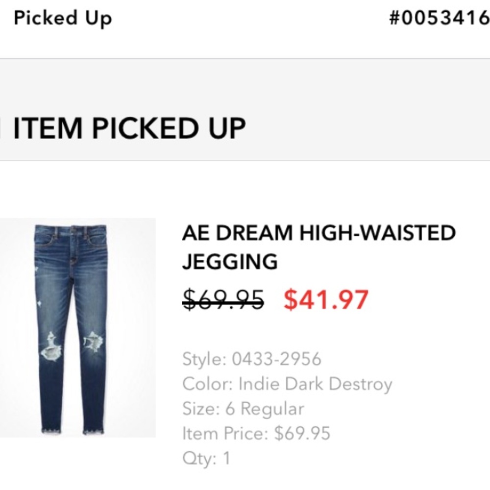 American Eagle Super High Waisted Jegging